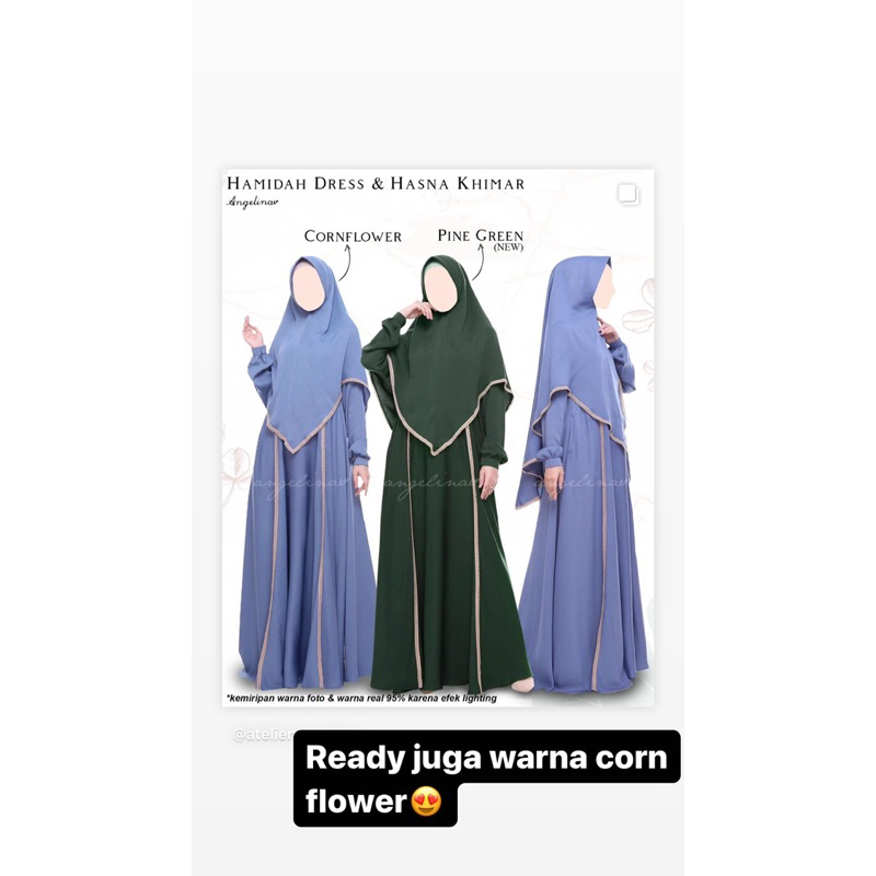 hamidah dress batch terakhir ORIGINAL Atelier Angelina