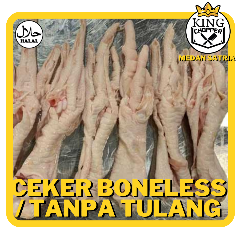 

CEKER BONELESS TANPA TULANG - HALAL SEGAR FROZEN FRESH BEKU AYAM POTONG BEKASI KG GRAM GR