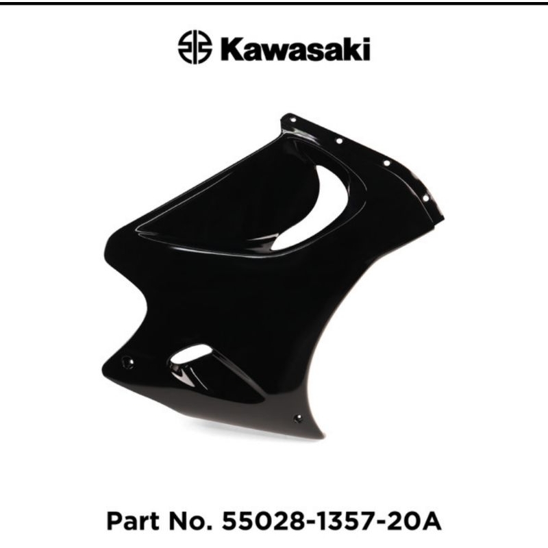 Cowling LWR Kawasaki Ninja 150RR Kanan Ebony 55028-1357-20A