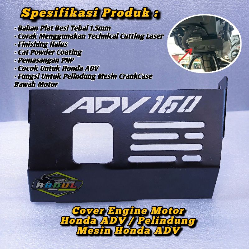 Cover Engine Honda ADV 160/Engine guard  Motor Honda ADV 160