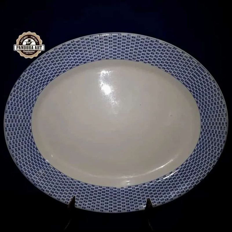 Lodor / piring oval england vintage size besar