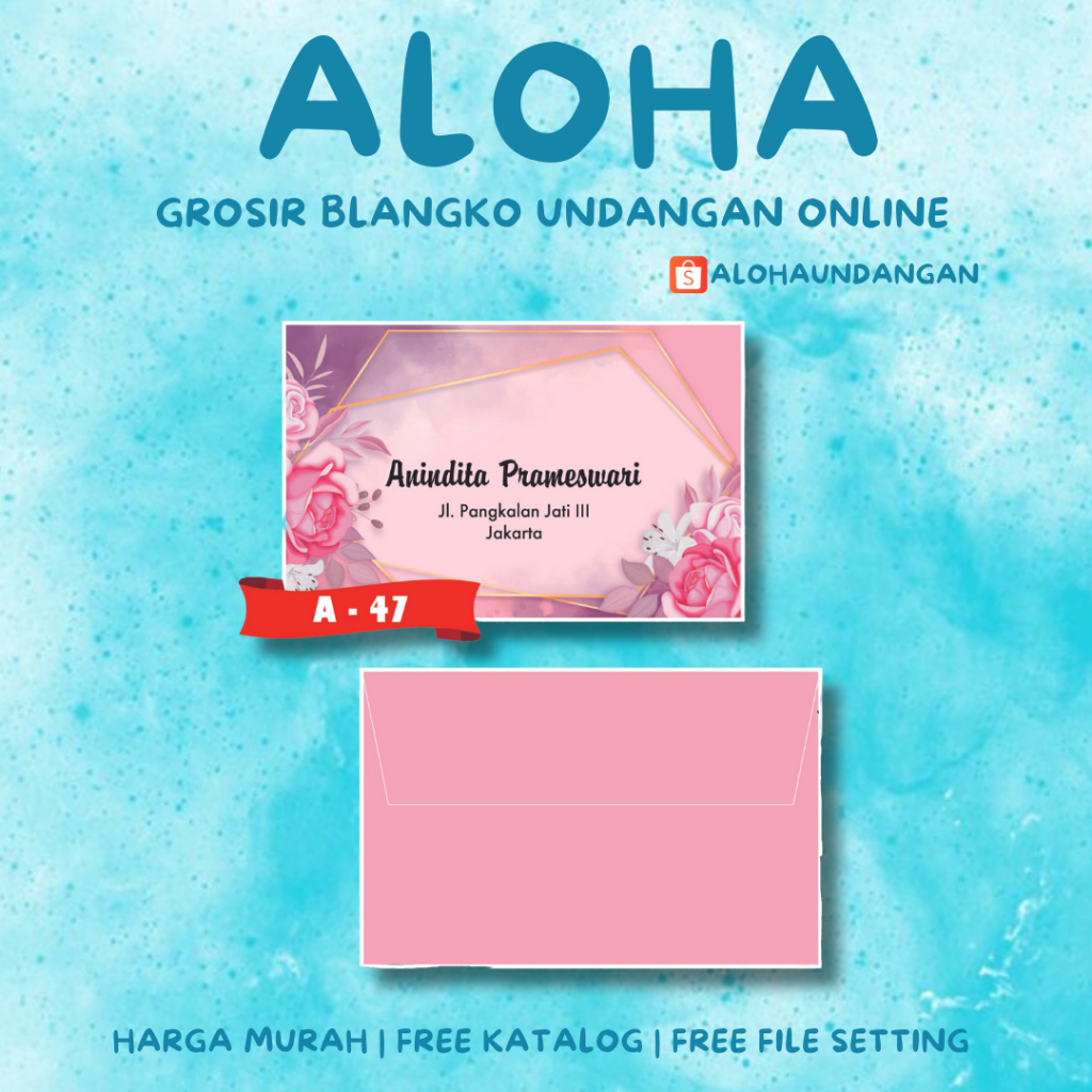 

AMPLOP KONDANGAN NIKAH FALAH A 47 50 PCS UKURAN KECIL | Aloha Undangan