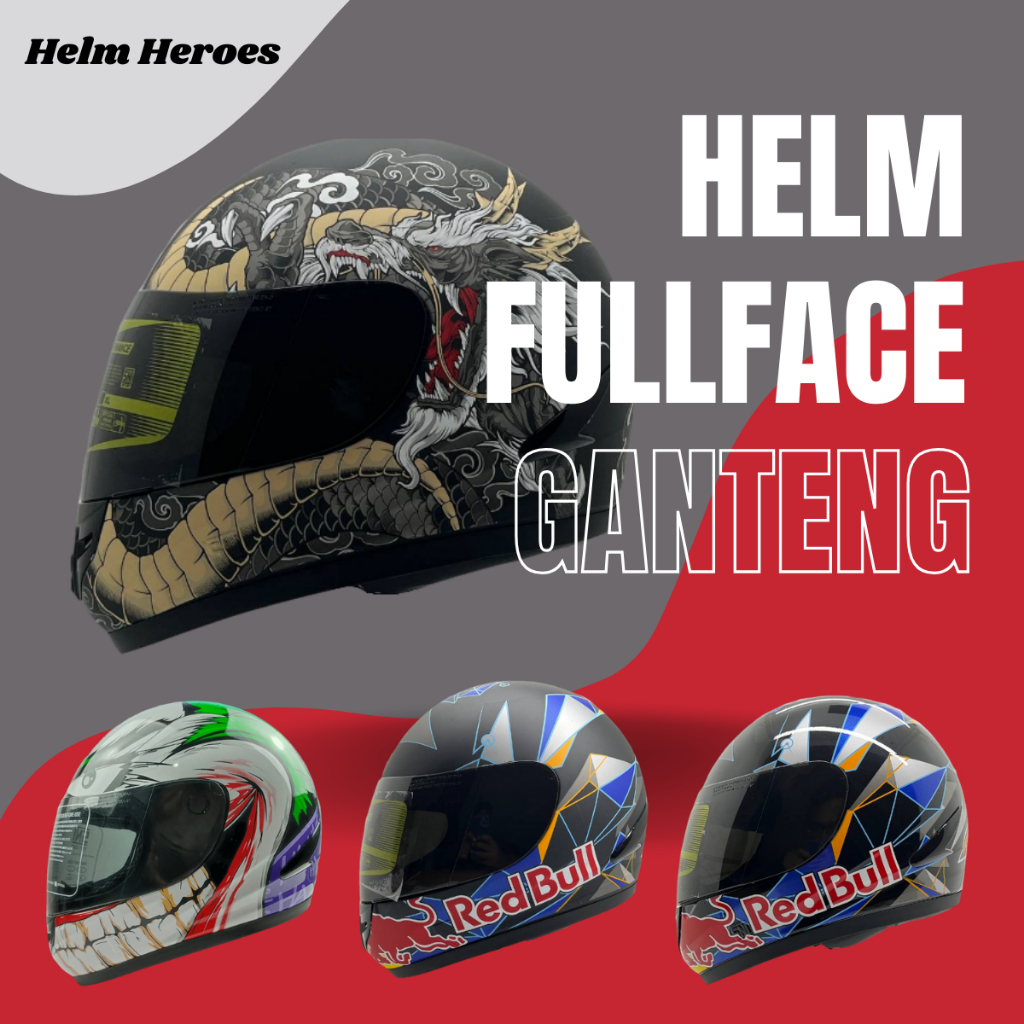 Helm Full Face Paket Ganteng