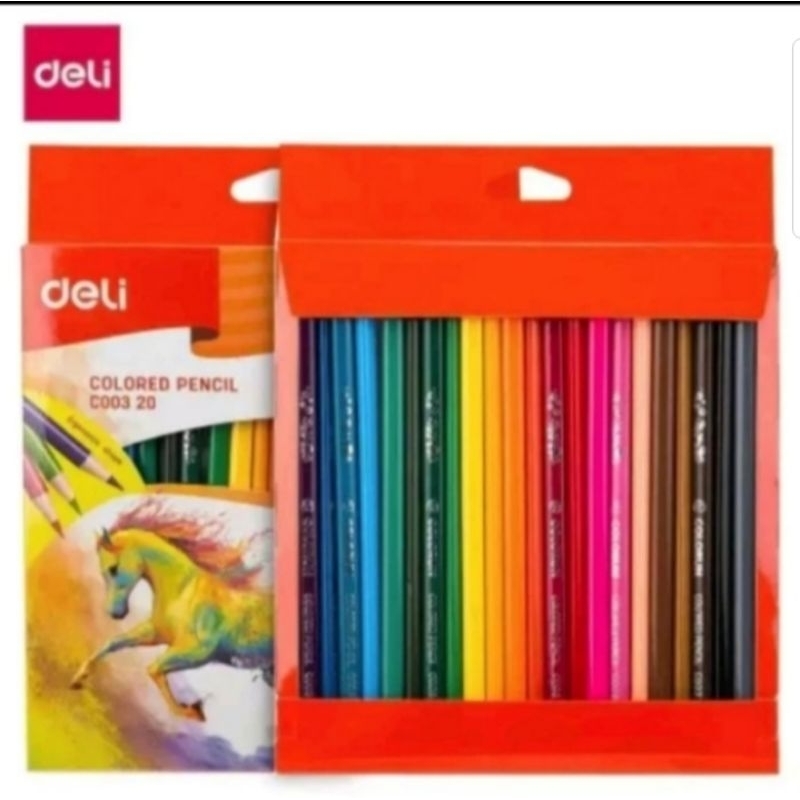 

deli pensil 24 warna menghasilkan warna warni yang halus ec00320