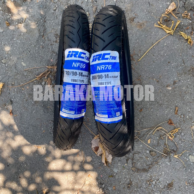 Ban Tubetype Depan 70/90-14 NF59 Belakang 80/90-14 NR76 IRC