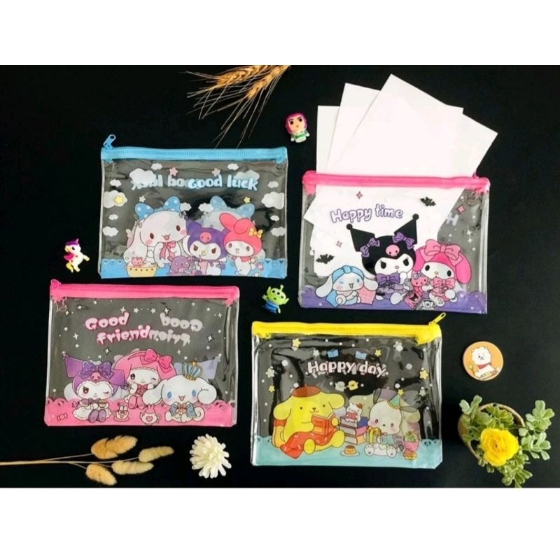 

Tas Dokumen / Map Zipper / Pouch Pocket File Sanrio Ukuran A5