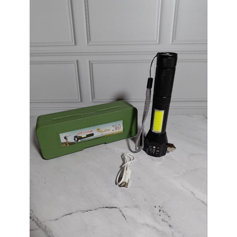 SENTER SUPER TERANG + pemecah kaca dan pemotong kabel