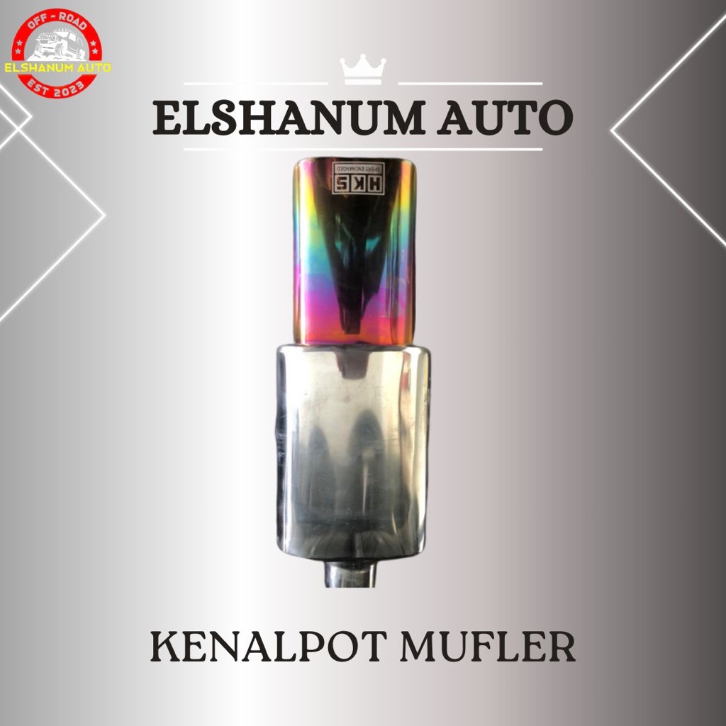 Knalpot Mobil Racing Original HKS KOTAK Muffler