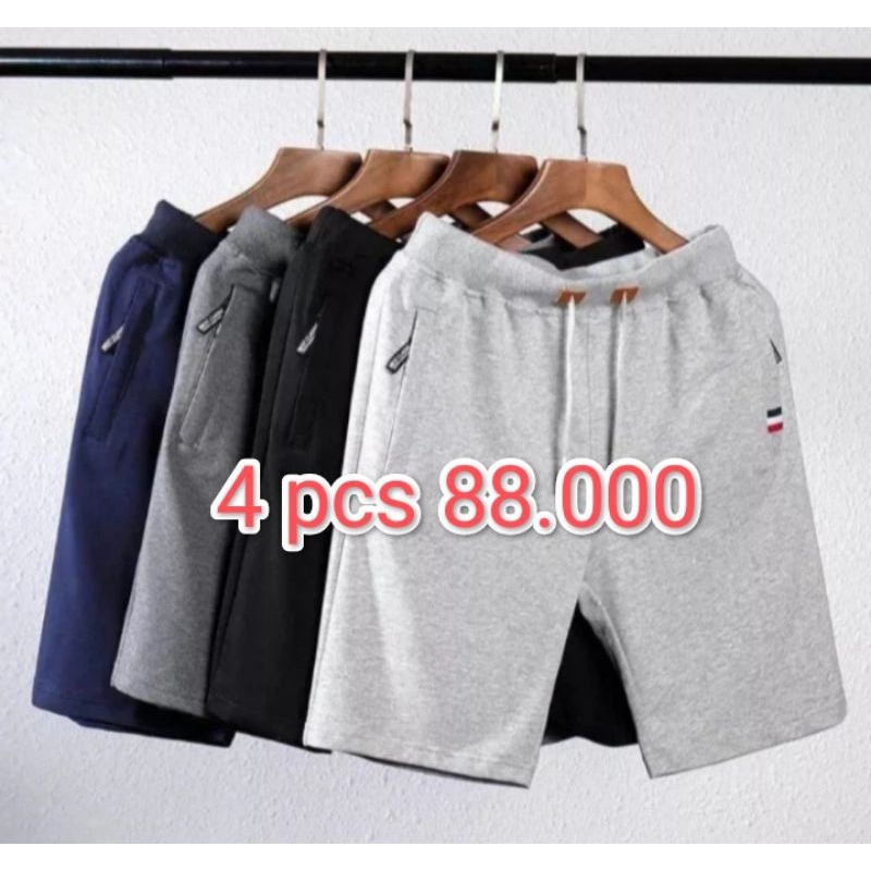 Celana Pendek Pria Rib Bahan Baby Terry/Chino Terry