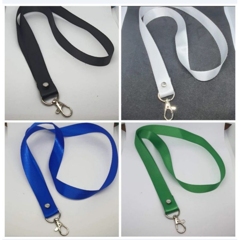 10pcs gantungan tali lanyard id card polos 2cm / tali gantungan lanyard id card 2cm