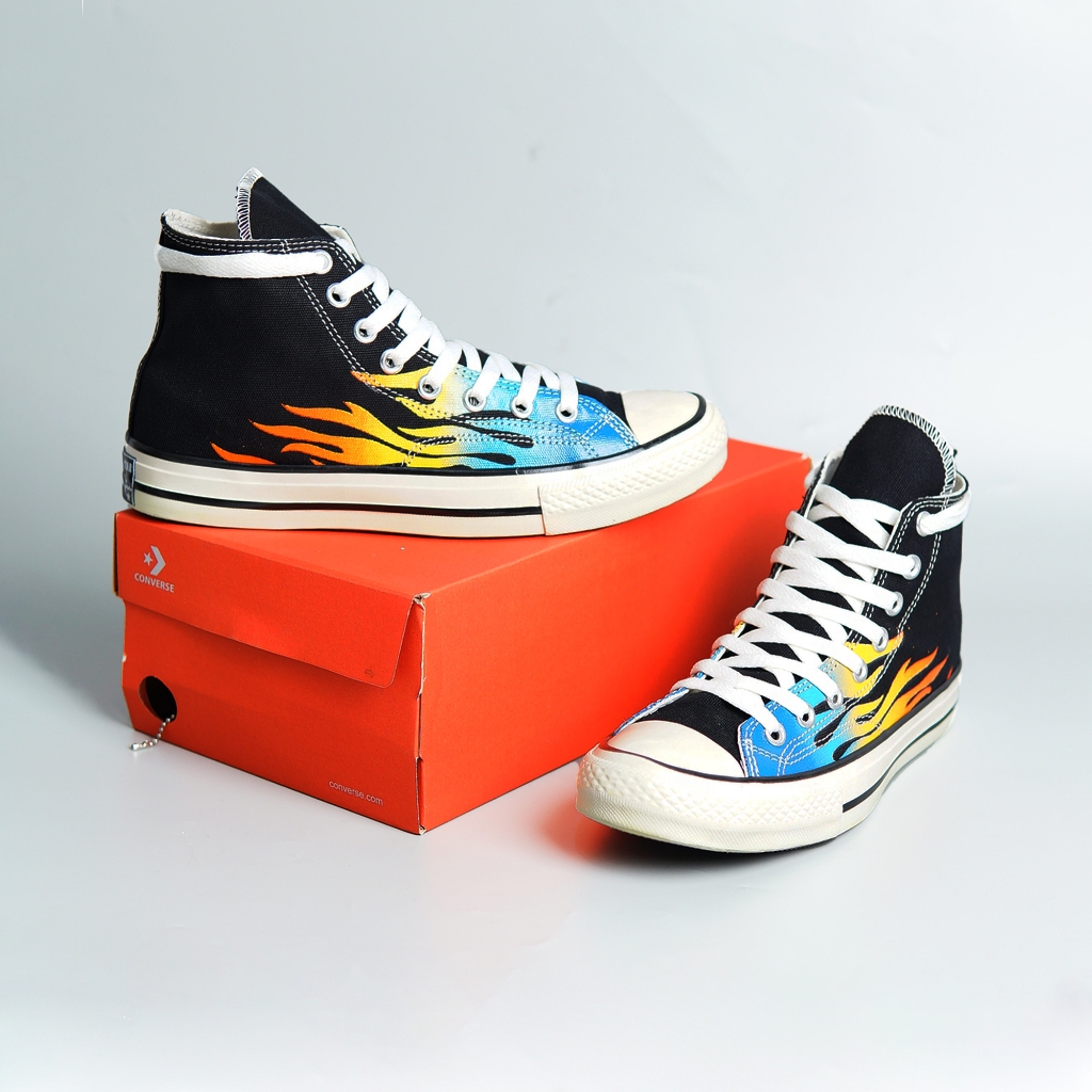SEPATU CONVERSE 70S FLAME ALL STAR MOTIF API SNEAKERS PRIA BEST SELLER SEPATU SEKOLAH