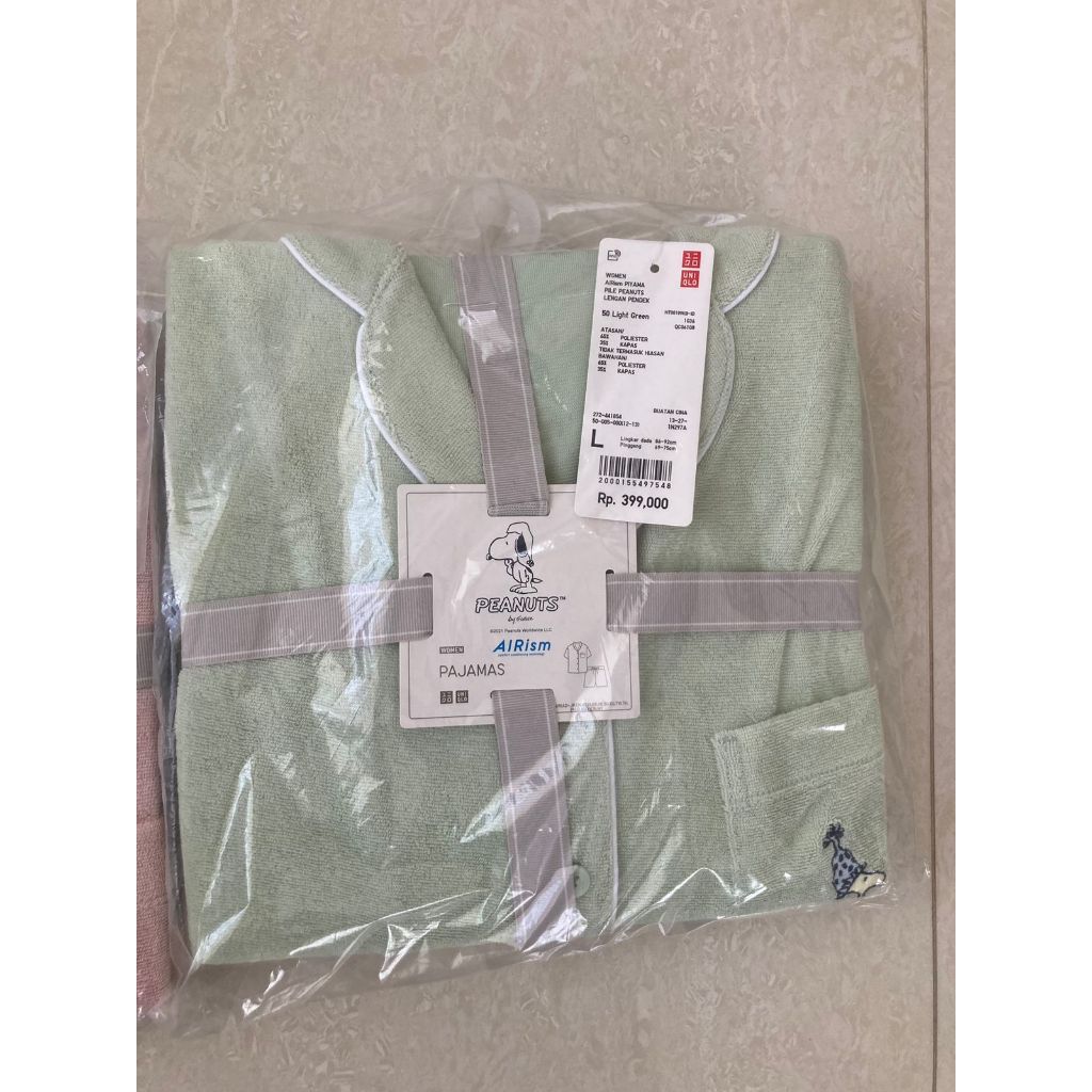 Piyama Set Uniqlo Airism Peanuts (CUCI GUDANG)