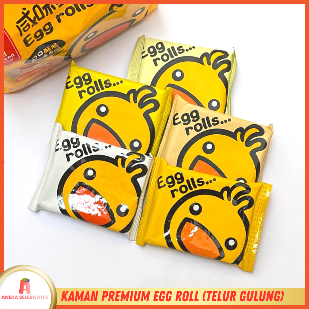 

ANEKA Cemilan Makanan Ringan Semprong Telur Asin/Premium Egg Roll Salted Egg Yolk Per Pack (22gr)