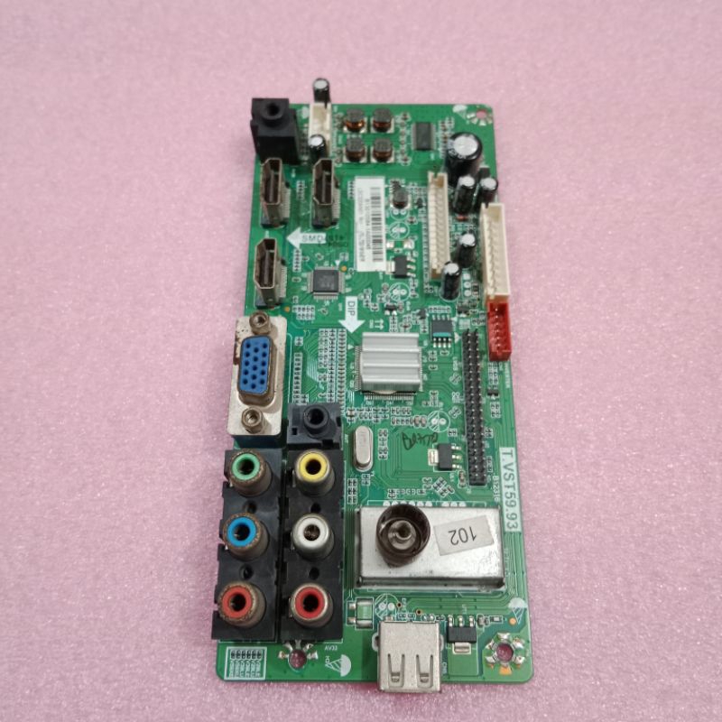 MB TV LED POLYTRON PLD 32T451 SECOND - MAINBOARD MOTHERBOARD MENBOARD MOBO BOARD MODUL KOMPONEN ELEK