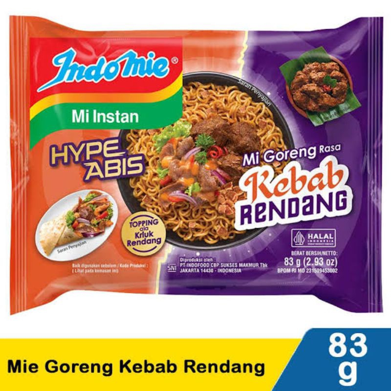 

Indomie Rasa Kebab Rendang Baru