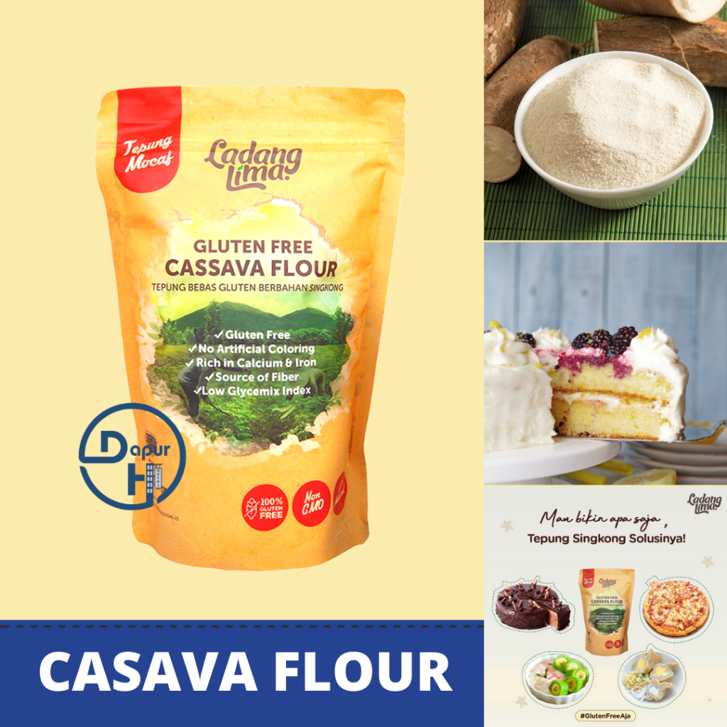 

LADANG LIMA Cassava Flour 500 g Halal | Tepung Singkong Gluten Free-