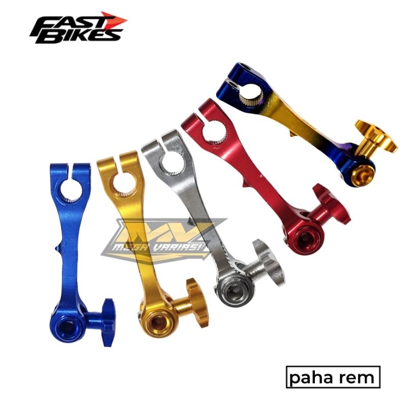 PAHA REM BELAKANG FULL CNC TUAS REM BELAKANG CNC UNIVERSAL MIO BEAT SCOOPY GENIO GEAR125 VARIO DLL