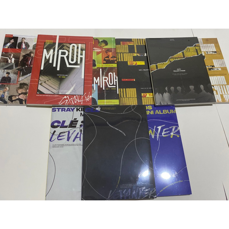 ALBUM ONLY STRAY KIDS CLE MIROH YELLOW WOOD LEVANTER REGULAR LIMITED seungmin han hyunjin