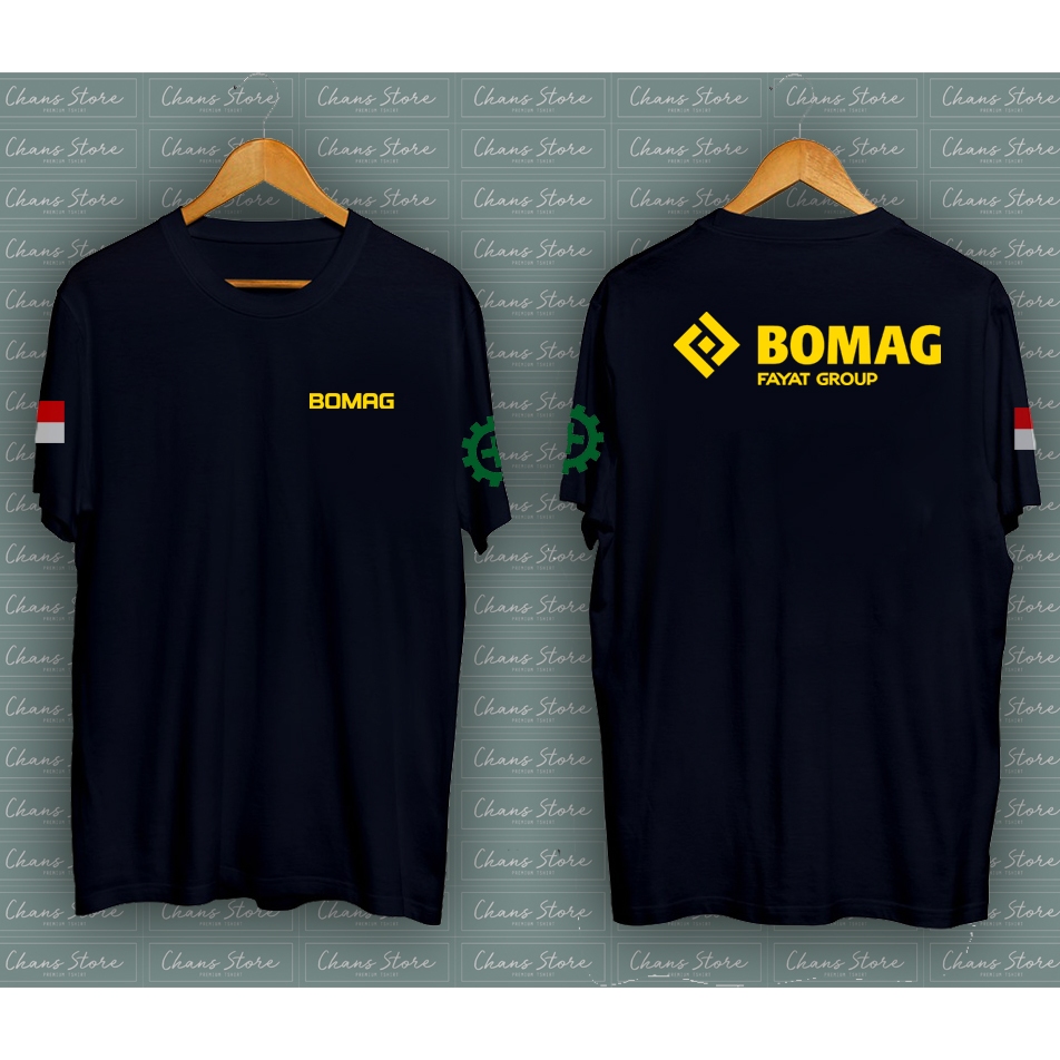 Kaos Bomag Equipment Tshirt Alat Berat Tambang