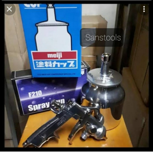 Meiji F210 S15 Spray gun cat spraygun spet F-210 nozzle original japan Diskon