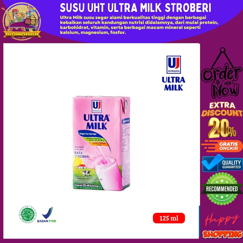 

susu ultra/ultra125 ml/ultra milk/susu UHT