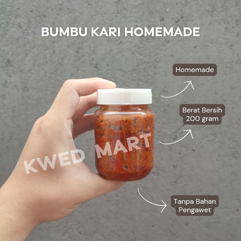 

bumbu rempah kari ayam homemade 200 gr