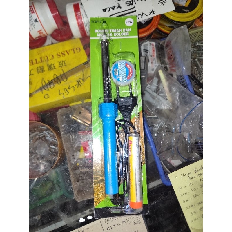 SOLDER TOFUDA 80WATT / SOLDER 80 WATT TOFUDA SNI / SOLDER PVC + TIMAH