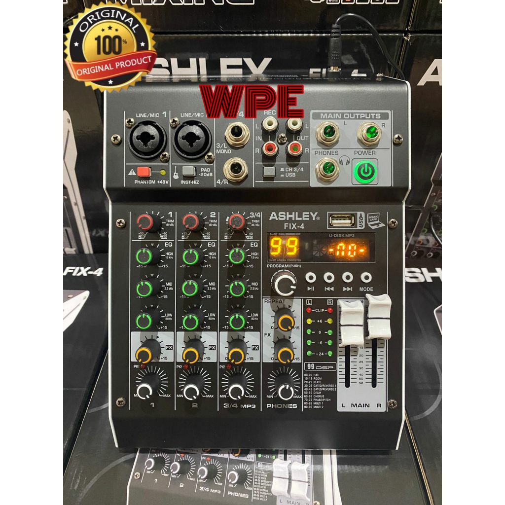 mixer audio ashley fix4 fix 4 original