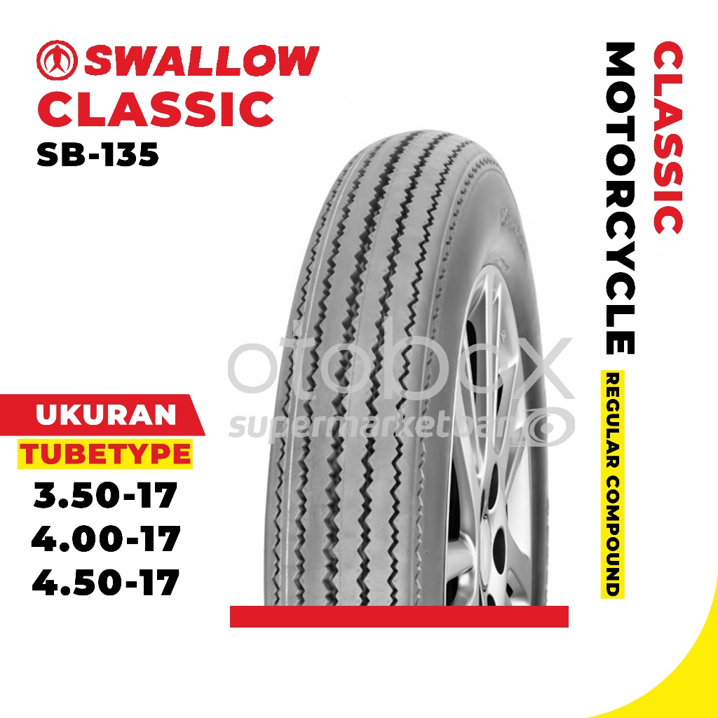 Ban Luar Motor Swallow SB-135 Classic 350 400 450 Ring 17 Tubetype