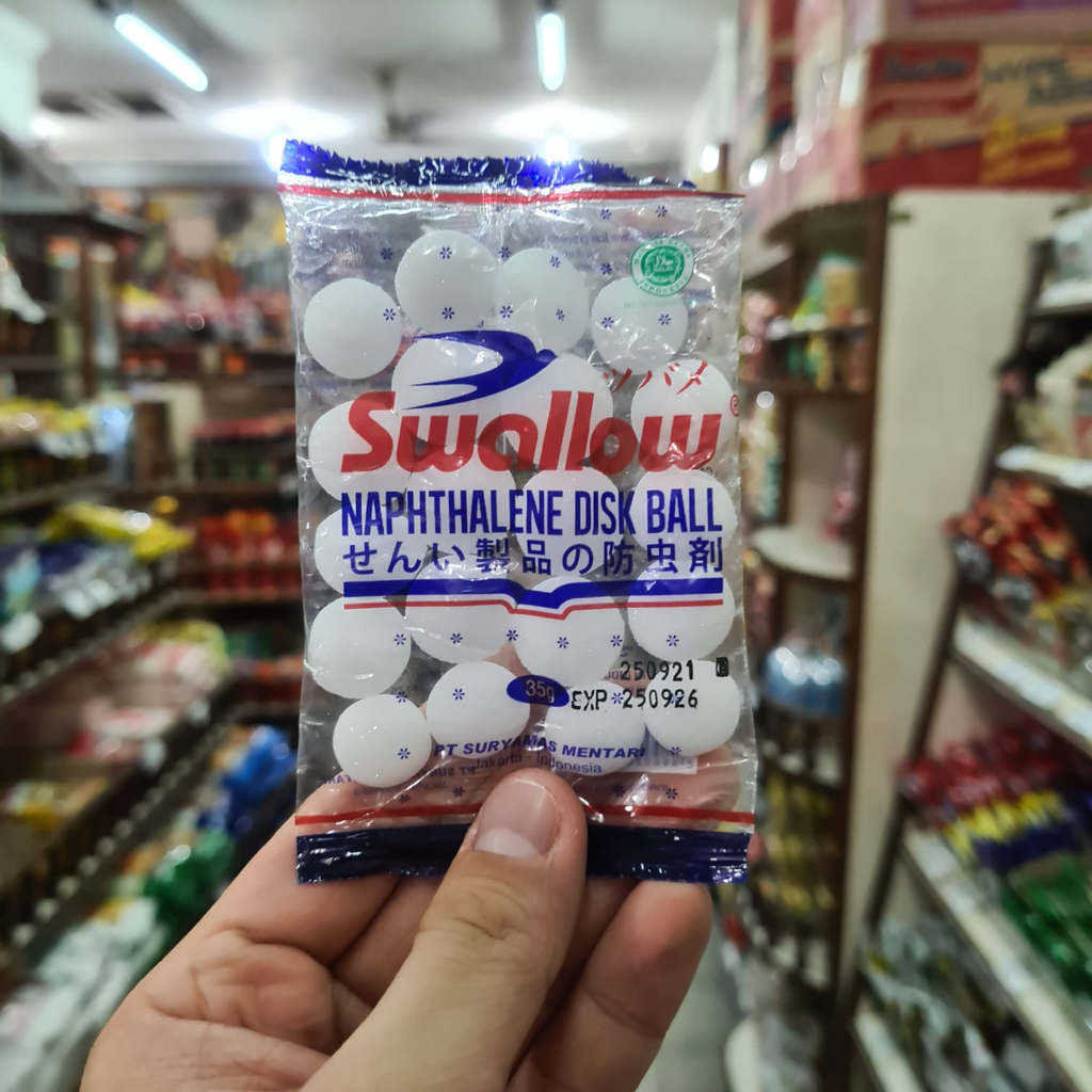 SWALLOW KAPUR BARUS KAMPER NAPHTHALENE DISK BALL 35g / SWAN KAPUR BARUS KAMPER NAPHTHALENE DISK BALL