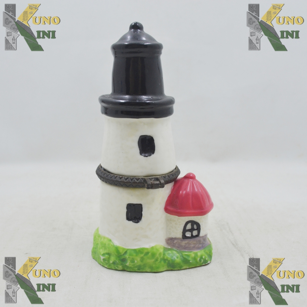 VINTAGE DEKORASI MERCUSUAR TRINKET BOX (BLACK), from Australia