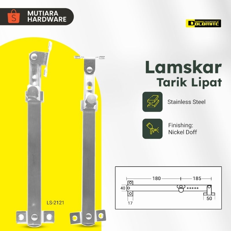 Ramskar tarik lamskar penahan jendela dolomite LS 2121