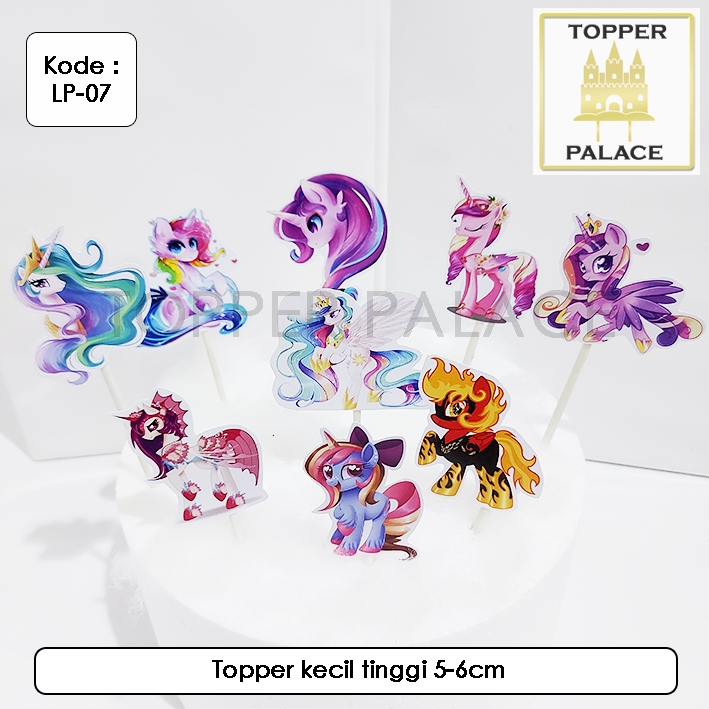 

LP-07 Little Pony cake topper l cupcake topper - 9pcs