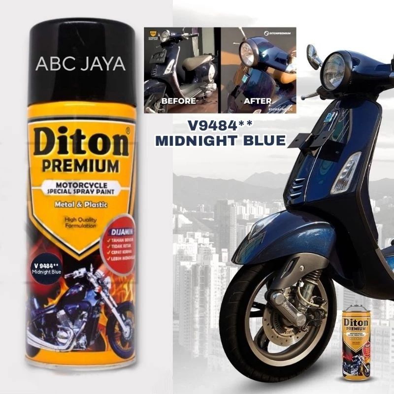 Pilok Pylox Cat Semprot Diton Premium Midnight Blue V 9484 Monlight Blue Moonlight Moon light Biru 4