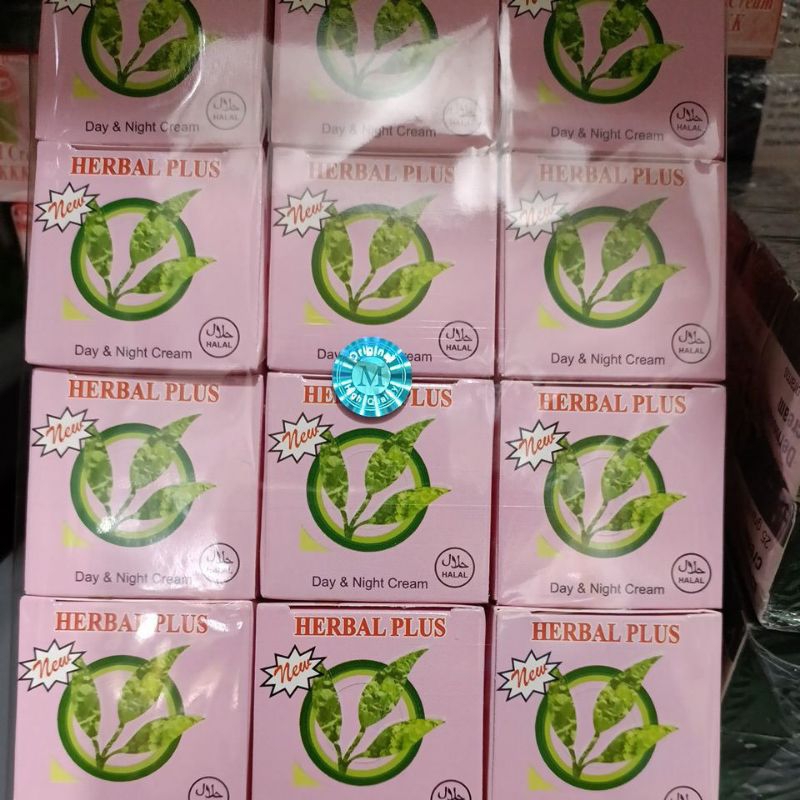 [12set] CREAM HERBAL PLUS DAY & NIGHT ASLI