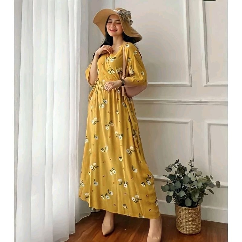 KAREEN DRESS / DRESS RAYON VISCOSE PREMIUM /KAREEN DASTER RAYON PREMIUM VISCOSE / DRESS WANITA VIRAL