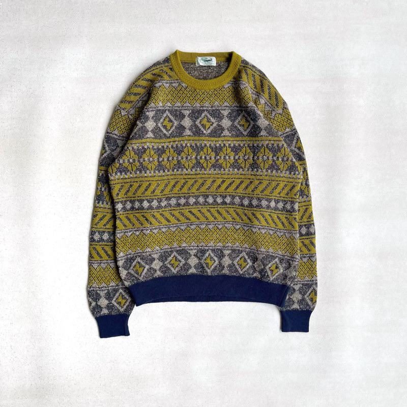 crocodile knit sweater