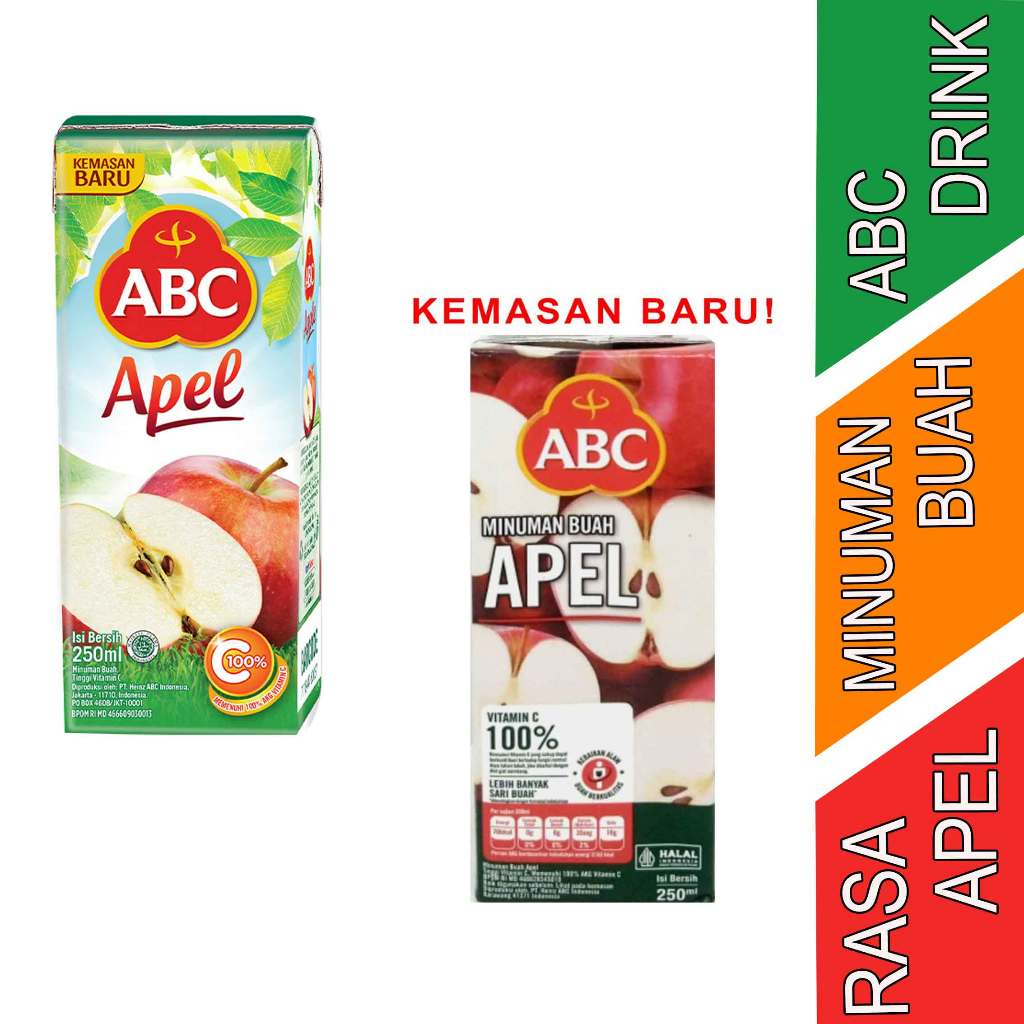 

Minuman Rasa Apple - Abc Drink - Minuman Jus Buah - 250ml