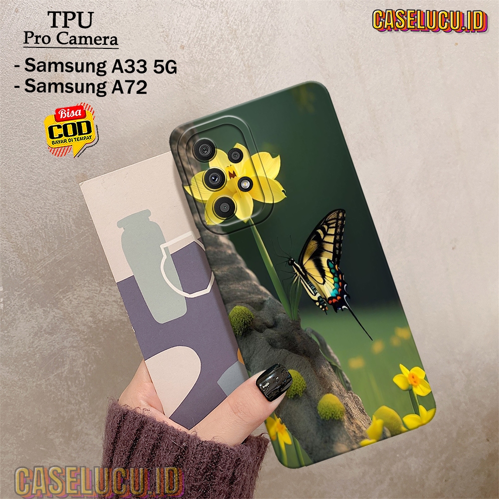 Casing Hp Samsung A33 5G / A72 Terbaru - Fashion Case Butterfly - Case Samsung A33 5G / A72 - Soft C