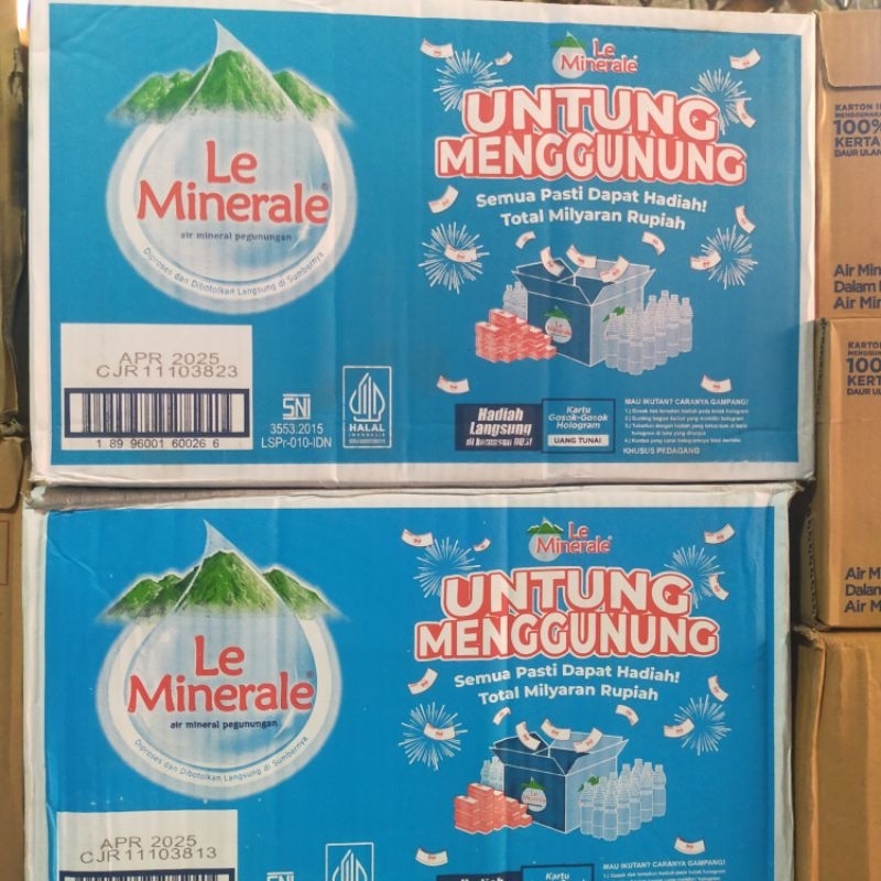 

Air minum Le Minerale 600 ml