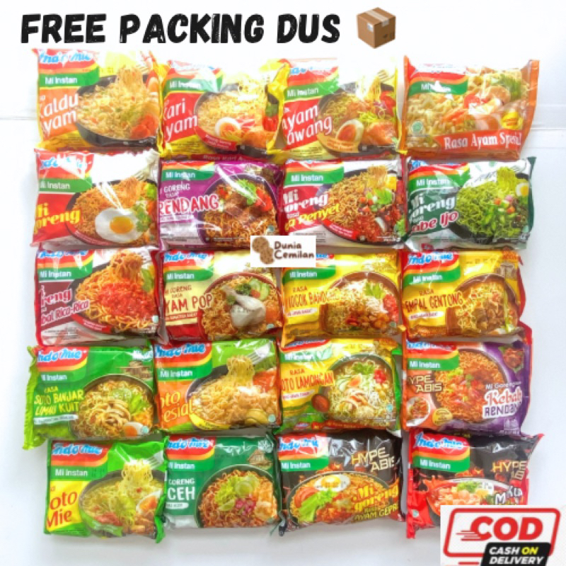 

[TERMURAH!!] Indomie Mie Instant Reguler Kuah Goreng All Variant Enak Murah