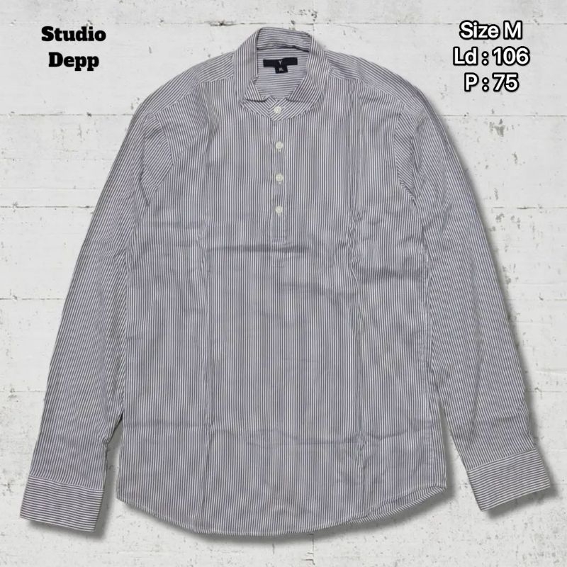 Kemeja Panjang Sanghai Salur Studio Depp Original Second Preloved