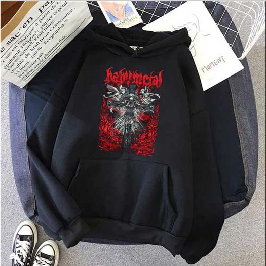 Babymetal Japan Hoodie Jumper Bahan Cotton Fleece | New Pullover Hoodie