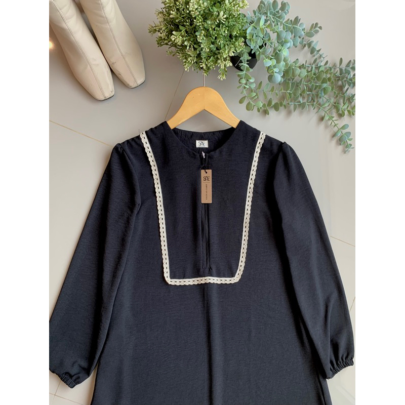 GAMIS BUTIK LILY RENDA CRINKLE MURAH BY SIMPLY OF AEGEA (SAE)