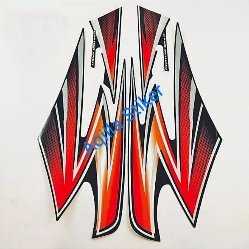 Striping sticker lis Les decal polet orian standar motor Yamaha RX-KING 2003
