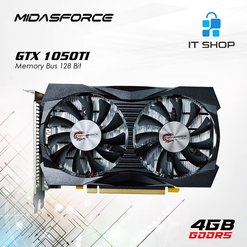 VGA Midasforce NVIDIA GTX 1050TI 4GB GDDR5 128BIT - VGA MIDAS GTX 1050TI - garansi 2 tahun
