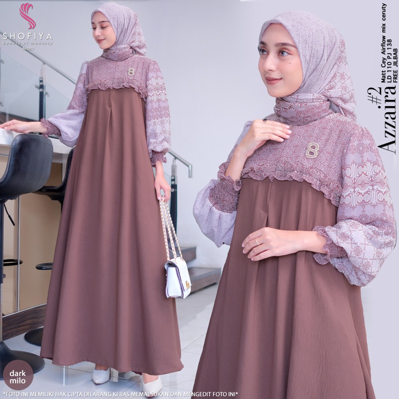 AZZAIRA DRESS SHOFIYA / AZZAIRA SERIES SHOFIYA / ORIGINAL SHOFIYA / GAMIS SHOFIYA / AZZAIRA SHOFIYA