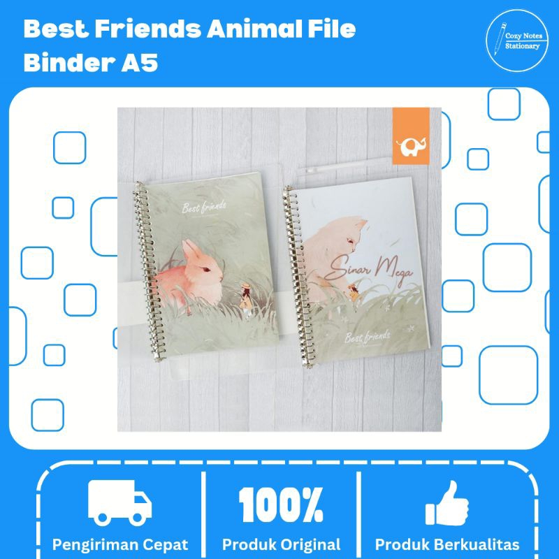 

Best Friends Animal File Binder A5 - Binder Gambar Hewan - Binder Ukuran A5