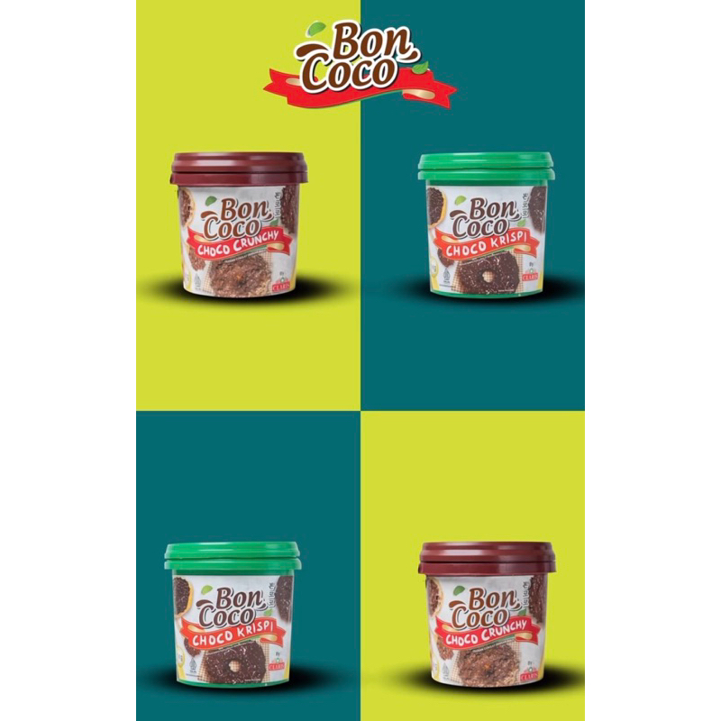 

Boncoco 1kg Choco Krispi / greentea krispi / dip glaze dark choco / choco kcrunchy selai cokelat Bon choco crunchy