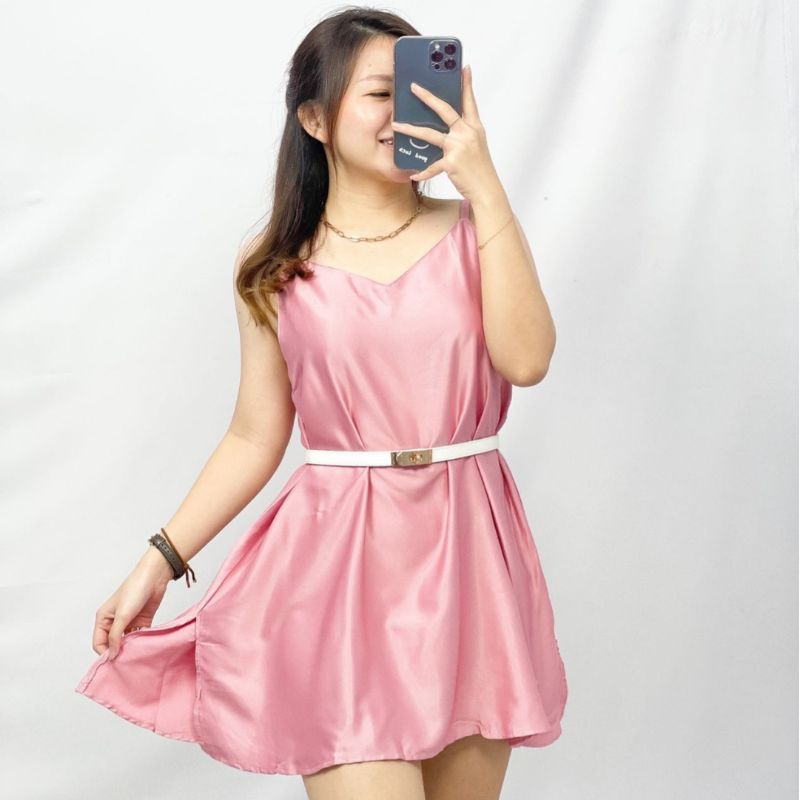 •ECLAIRE• 081 DRESS TANKTOP SATIN OSELA